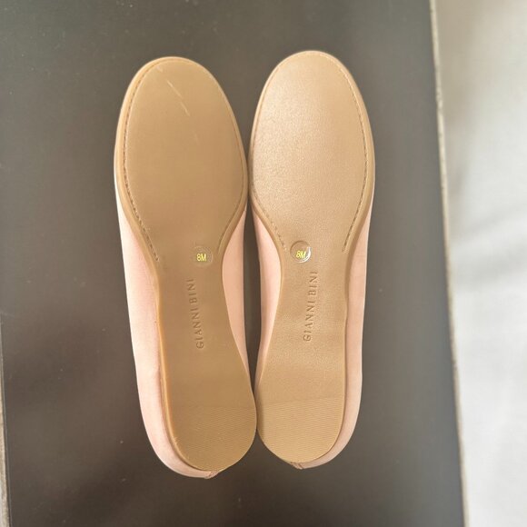 Gianni Bini Pink Leather Tassel Flats 8M - Picture 7 of 8